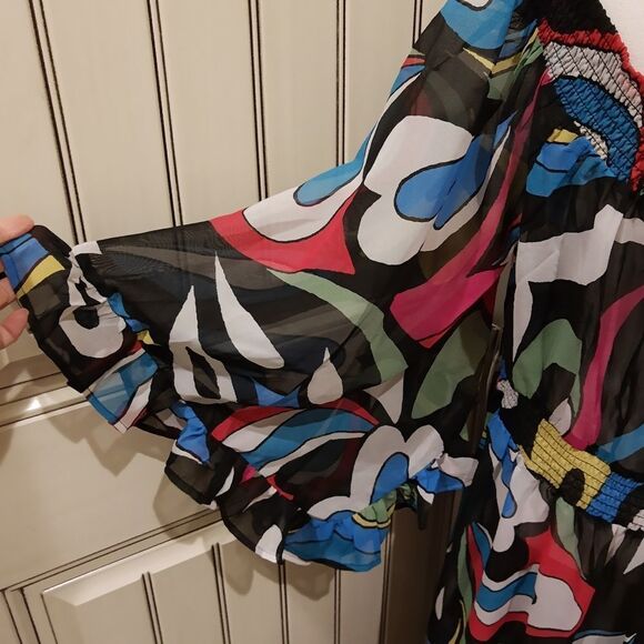 Live 4 Truth Bathing Swimsuit Cover Size 2X Colorful Kaftan - Picture 7 of 11